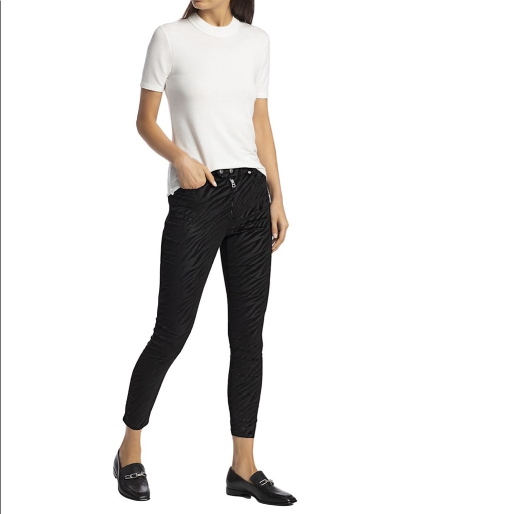 Rag & Bone Black Velvet Jeans